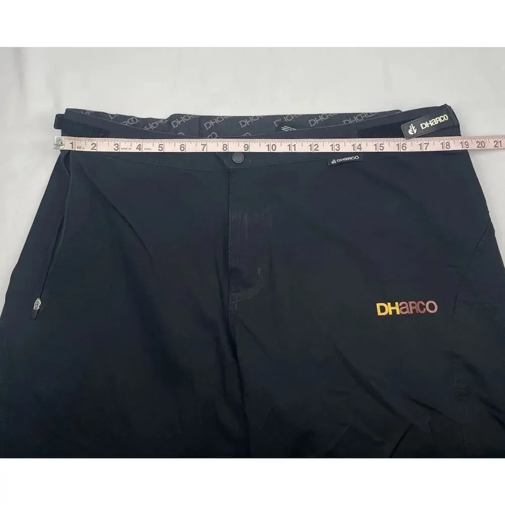 DHaRCO Shorts Mens 38x14 XXL Black MTB Bike Trail Stretch Adjustable Zip Pocket